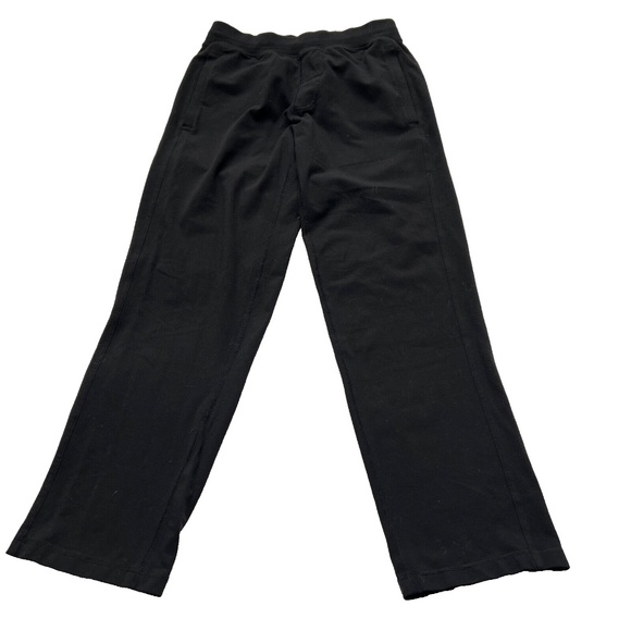 Lululemon Kung Fu Mens Pants Black Sweatpants Workout Straight Leg Loungewear M - Picture 1 of 7